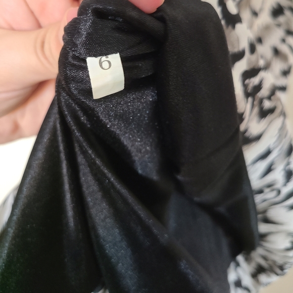 Snow leopard print rhinestone wrap party dress - Picture 10 of 13